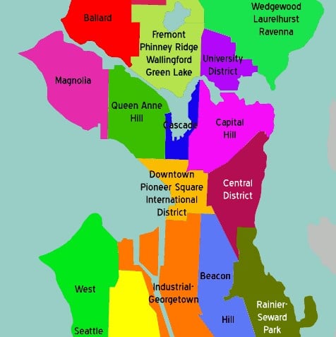 Map of Seattle Neighborhoods