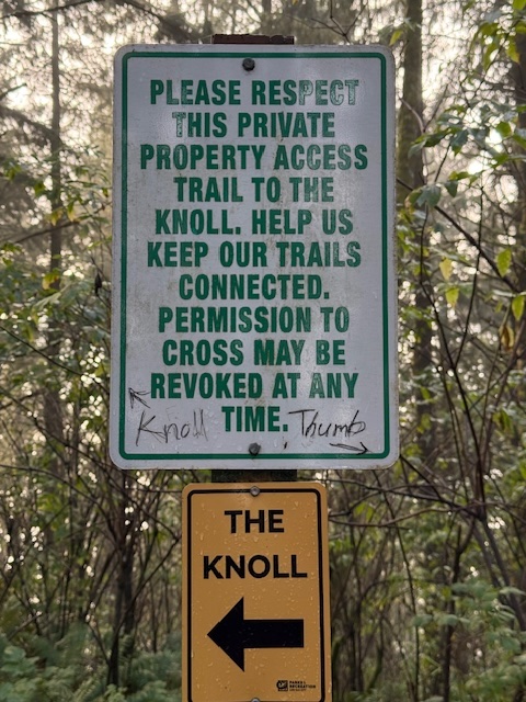 Gods Thumb Trail Sign